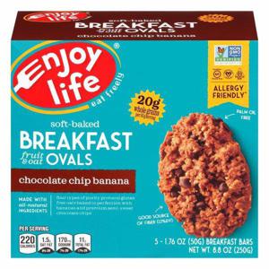 Enjoy Life Breakfast Ovals, Fruit & Oat, Chocolate Chip Banana, Soft-Baked