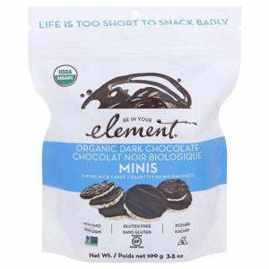 Element Dipped Rice Cakes, Organic, Dark Chocolate, Minis