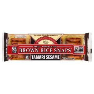 Edward & Sons Brown Rice Snaps, Baked, Tamari Sesame