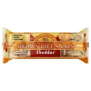 Edward & Sons Brown Rice Snaps, Baked, Cheddar