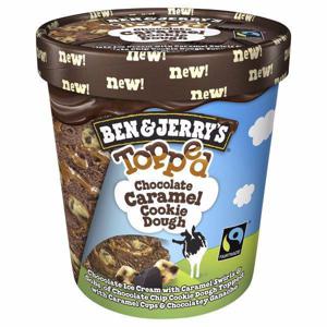 Ben & Jerry's Topped Ice Cream, Chocolate Caramel Cookie Dough