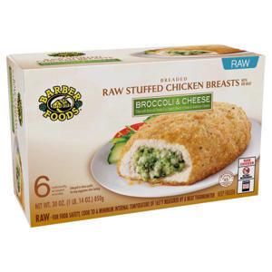 Barber Foods Stuffed Chicken Breasts Broccoli Cheese, 6 Count