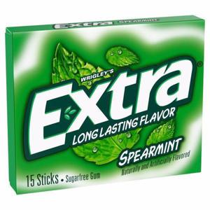 Extra Spearmint Sugarfree Gum Single Pieces