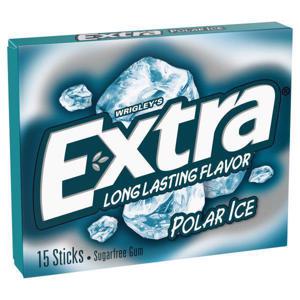 Extra Polar Ice Sugarfree Gum Single Pieces