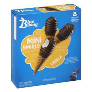 Blue Bunny Mini Swirls, Vanilla