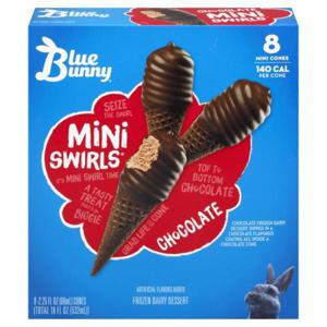 Blue Bunny Mini Swirls, Chocolate