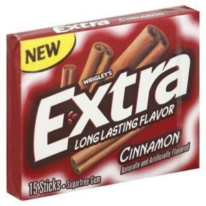 Extra Gum, Sugarfree, Cinnamon