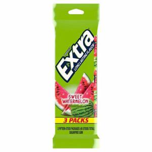 Extra Gums, Sugar Free, Sweet Watermelon, 3 Packs