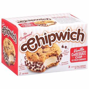 Chipwich Ice Cream Sandwich, Vanilla Chocolate Chip