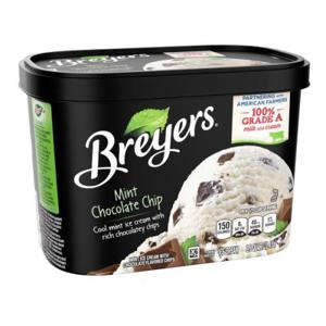 Breyers Ice Cream, Mint Chocolate Chip