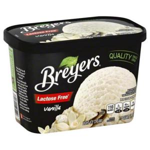 Breyers Ice Cream, Light, Lactose Free, Vanilla