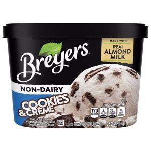 Breyers Frozen Almond Milk Dessert, Non-Dairy, Cookies & Creme