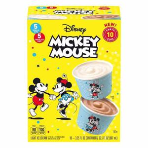 Disney Mickey Mouse Light Ice Cream, Vanilla/Chocolate