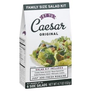 Et Tu Salad Kit, Caesar Original, Family Size