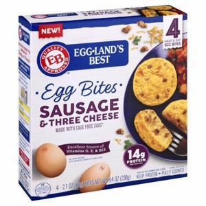 Eggland's Best Egg Bites, Sausage & Three Cheese