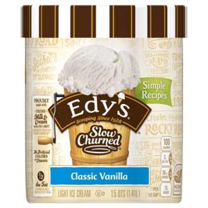 Edy's Slow Churned Ice Cream, Light, Classic Vanilla