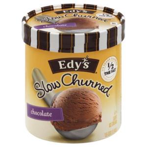 Edy's Slow Churned Ice Cream, Light, Chocolate