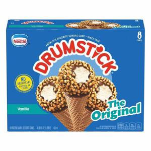 Drumstick Frozen Dessert Cones, The Original, Vanilla, 8 Pack