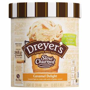 Dreyer's Slow Churned Ice Cream, Light, Caramel Delight