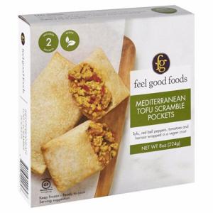 Feel Good Foods Breakfast Pockets, Mediterranean Tofu Scramble