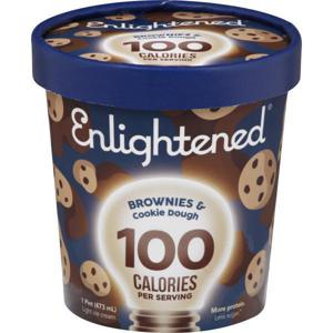 ENLIGHTENED Ice Cream, Light, Brownies & Cookie Dough