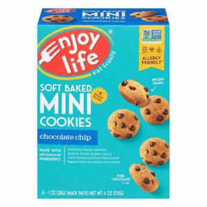 Enjoy Life Mini Cookies, Chocolate Chip, Soft Baked, 6 Pack