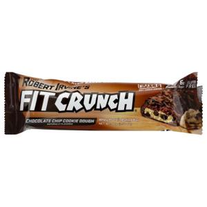 FIT CRUNCH Protein Bar, Whey, Chocolate Chip Cookie Dough, Baked