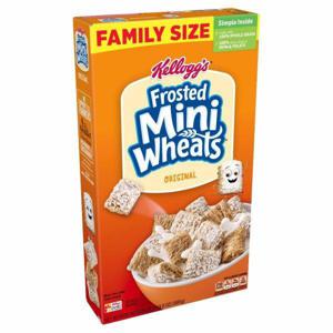 Frosted Mini-Wheats Cereal Kellogg's , Breakfast Cereal, Original, Good Source of 7 Vitamins and Minerals