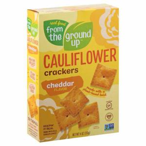 From The Ground Up Cauliflower Crackers, Cheddar Flavor