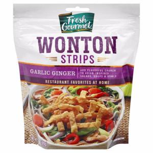 Fresh Gourmet Wonton Strips, Garlic Ginger