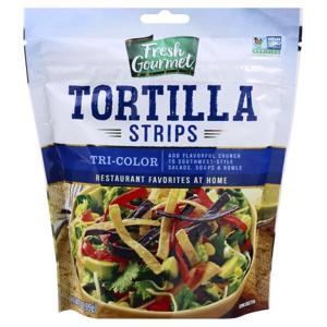 Fresh Gourmet Tortilla Strips, Tri-Color