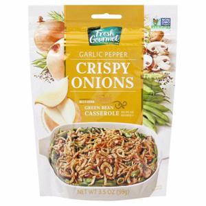 Fresh Gourmet Crispy Onions, Garlic Pepper