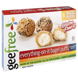 Geefree Bagel Puffs, Gluten Free, Everything-On-It