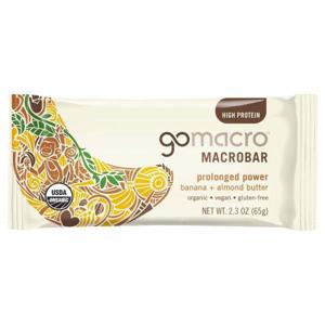 GoMacro Macrobar, Prolonged Power, Banana + Almond Butter