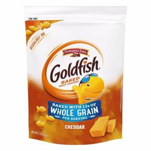 Goldfish Snack Crackers, Cheddar, Baked