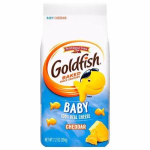 Goldfish Snack Crackers, Cheddar, Baby, Baked