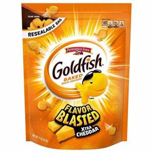 Goldfish Flavor Blasted Baked Snack Crackers, Xtra Cheddar