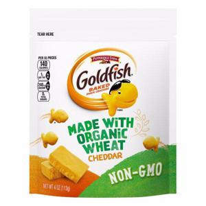 Goldfish Baked Snack Crackers, Cheddar, Made with Organic Wheat