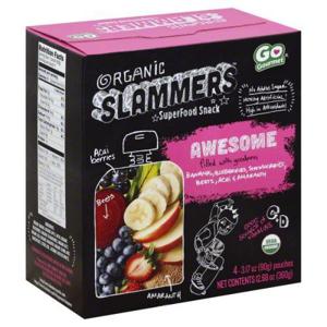 Go Gourmet Slammers SuperFood Snack, Organic, Awesome