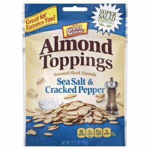 GoodSense Almond Toppings, Sea Salt & Cracked Pepper