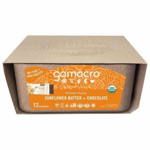 GoMacro Macrobars, Sunflower Butter + Chocolate