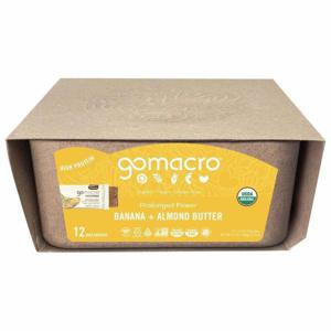 GoMacro Macrobars, Banana + Almond Butter