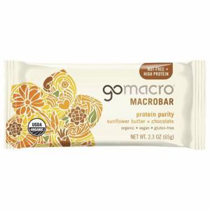 GoMacro Macrobar, Protein Purity, Sunflower Butter + Chocolate