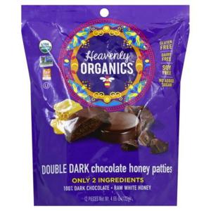 Heavenly Organics Honey Patties, Double Dark Chocolate