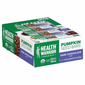 Health Warrior Organic Pumpkin Seed Bars, Organic, Dark Chocolate Flavor