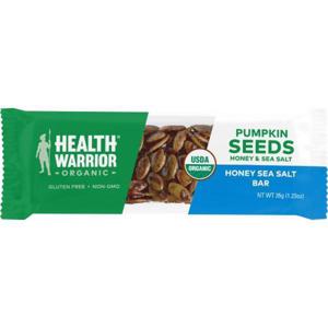 HEALTH WARRIOR Organic Pumpkin Seed Bar, Honey Sea Salt