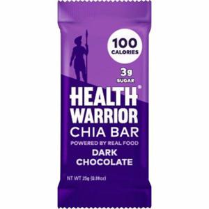 HEALTH WARRIOR 100 Calories Chia Bar, Dark Chocolate