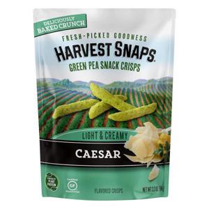 Harvest Snaps Green Pea Snack Crisps, Caesar, Light & Creamy