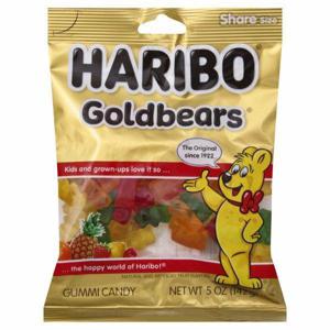 HARIBO Gummi Candy, Goldbears, Share Size