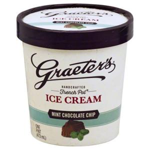 Graeter's Ice Cream, Mint Chocolate Chip, French Pot